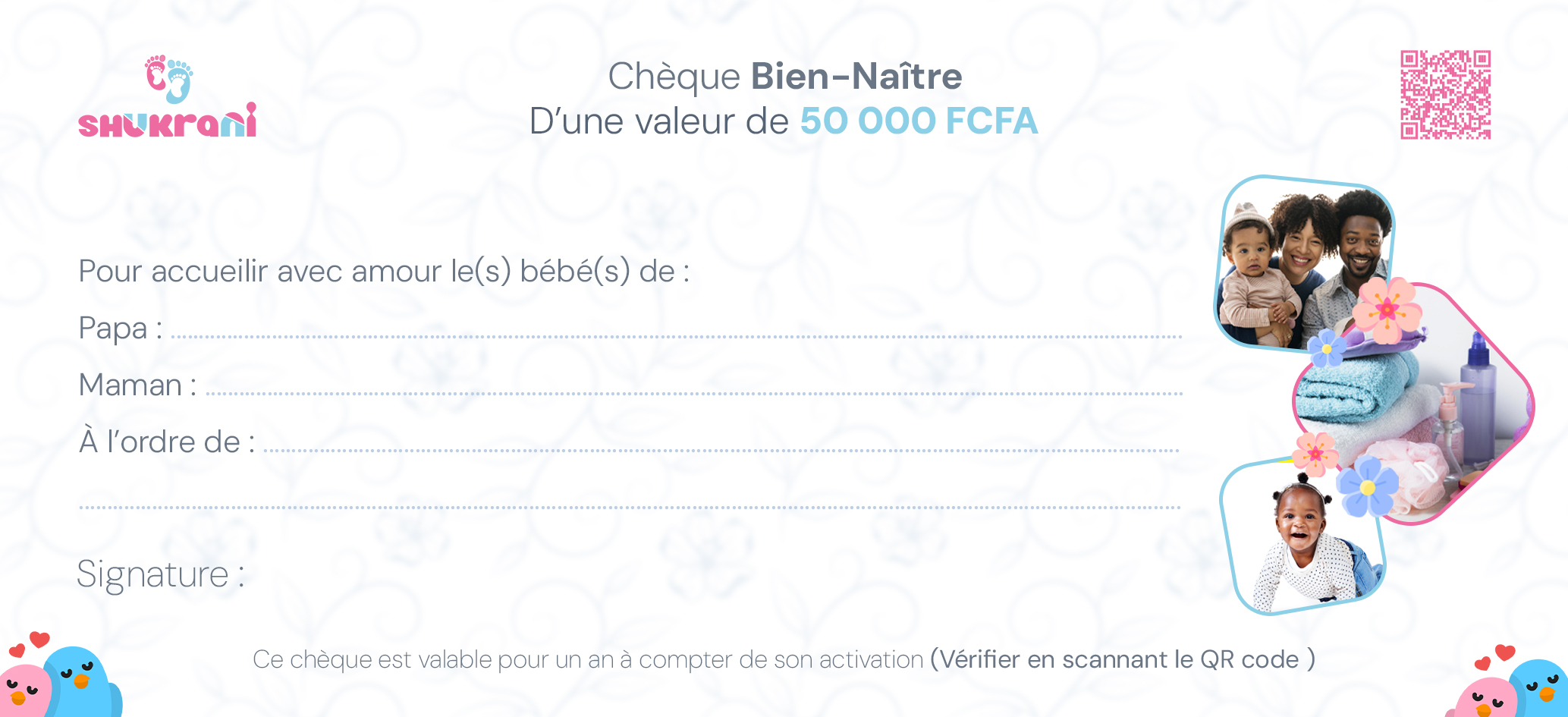 Chèque "Bien-Naître"